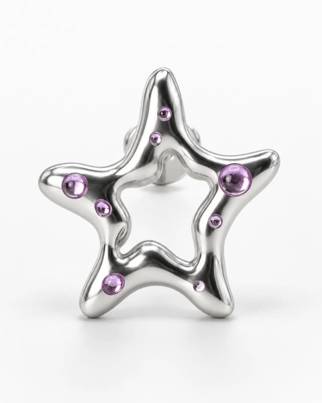 Goopy Star Earring